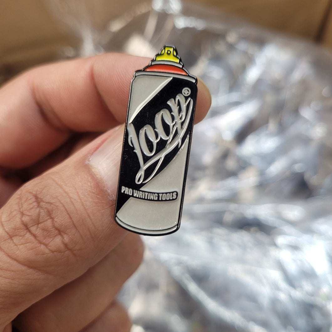 Loop Spray Can Enamel Pin